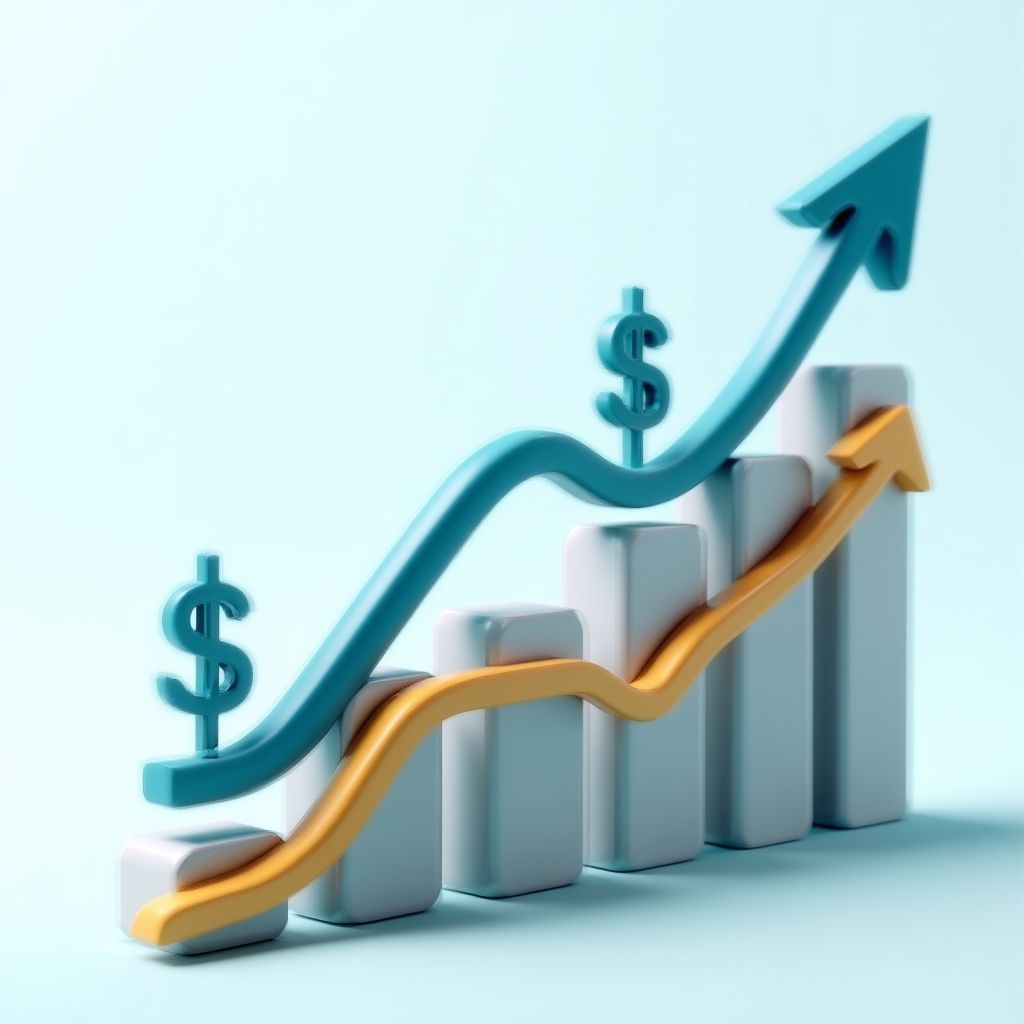 Gráfico de crecimiento financiero